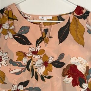 DR2 Women's Floral Blouse - Blush